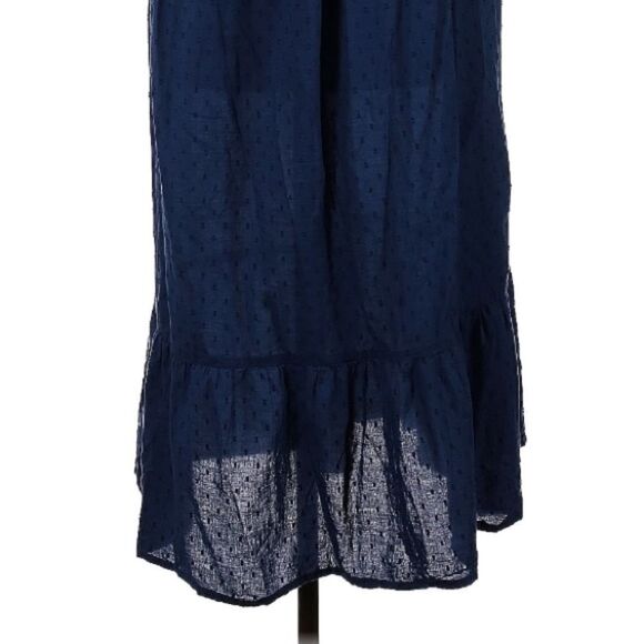 Emerson Fry Curation 100% Organic Cotton Swiss Dot India Dress in Navy Size L - Picture 9 of 10